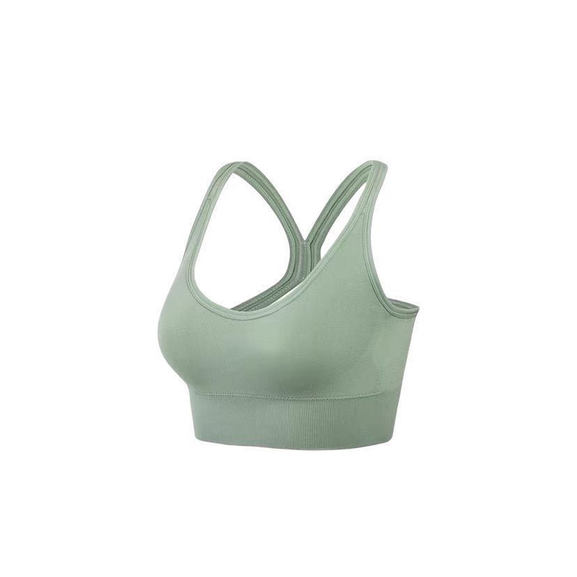 Cross-border plus size wireless shockproof sports underwear women's cross beauty back breasted adjustable yoga fitness bra