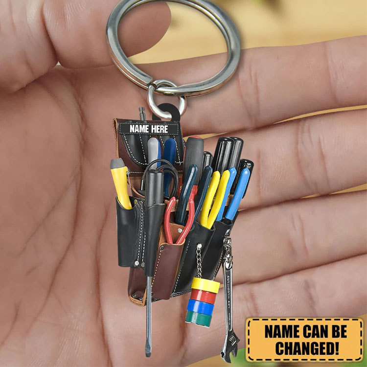 Electrician kit acrylic keychain acrylic pendant cross-border independent station Amazon new product