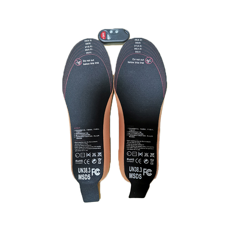 Cross-border winter intelligent wireless temperature control electric heating foot pad rechargeable cutting foot pad heating insole foot warmer