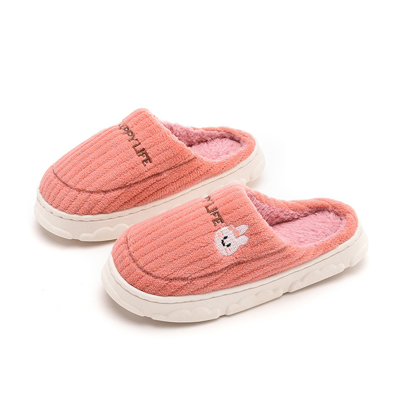 Qida Shun new special home cotton slippers winter non-slip thick-soled men's and women's shoes home warm cotton wholesale