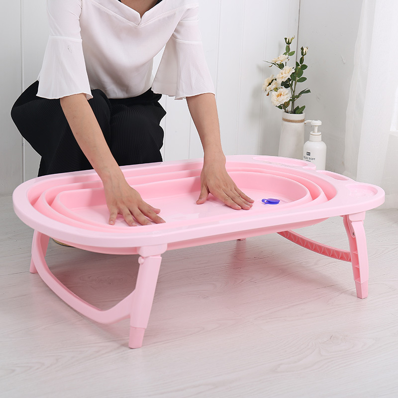 Baby bath tub baby foldable sitting newborn plastic bath bucket wholesale