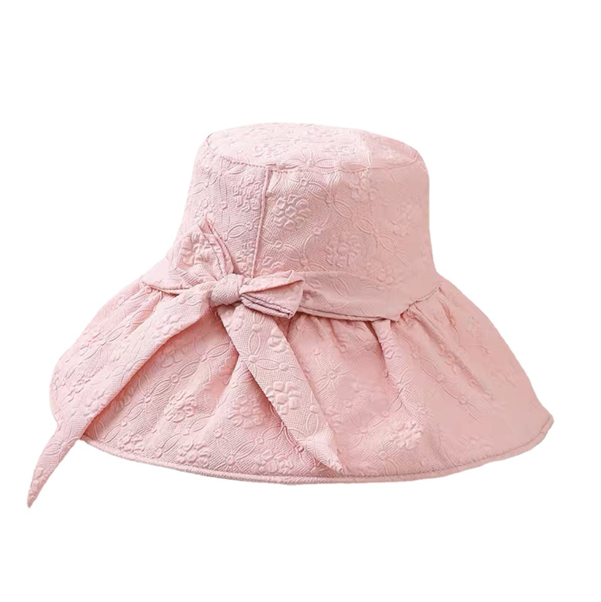 New Summer Colored Glue Sunscreen Fisherman Hat Children's Travel Big Eave Folding Sun Hat Outdoor UV Protection Sun Hat