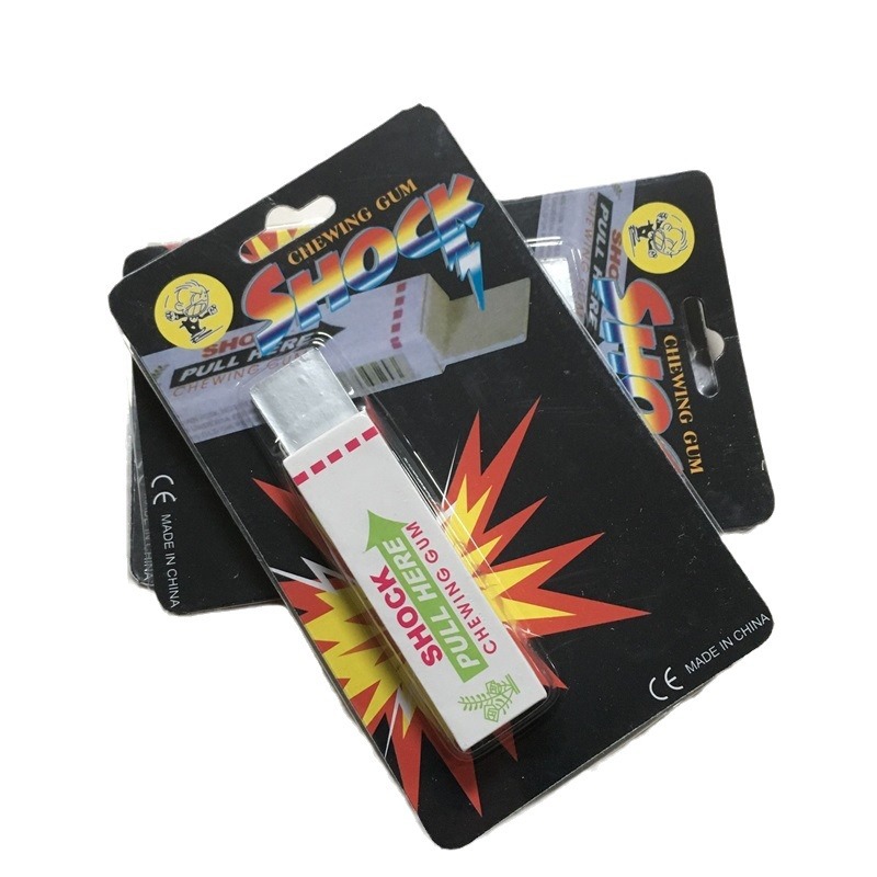 Electric human chewing gum charged chewing gum toy wholesale electric shock toy electric human pen