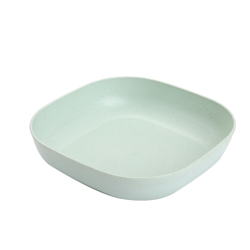 Wheat straw bone dish household snack plate fruit salad dried fruit dish pastry bone plate plastic small dish