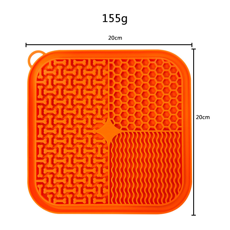 Pet Licking Pad Amazon Silicone Pet Eatware Sucker Licking Pad Slow Pad Anti-choking Slow Pot Dog Licking Pad