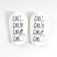 (XS code length 8cm wide 5cm) white and black can leg guard