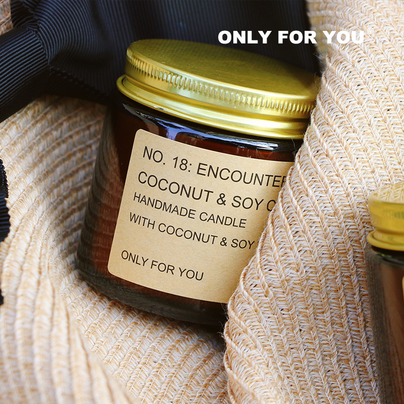 American New Generation Brand ONLYFORYOU Gold Cap Medium Brown Bottle Aromatherapy Candle Fragrance Accompanying Gift Box Encounter