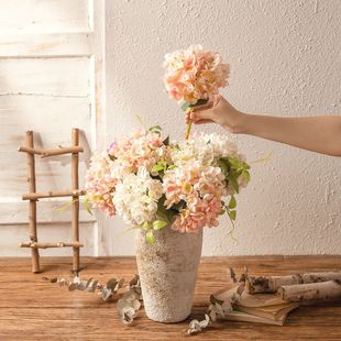 Imitation flower hydrangea 14 color INS factory home decoration wedding holding flower Road flower wall fake flower MW52666