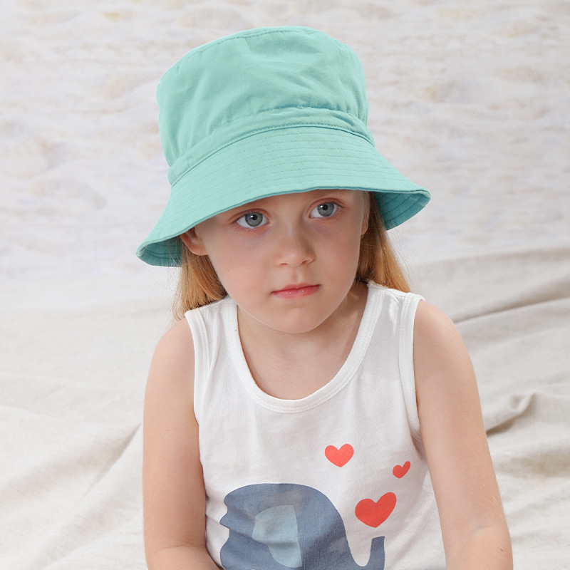 Children's Hat Spring and Summer Thin Sunshade Outing Baby Fisherman Hat Quick-drying Breathable Sunscreen Sun Hat 3-6 Years Old