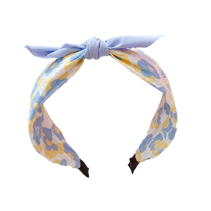 Children's Hairband New Style Bow Hair Accessories Strawberry Flower Wide Edge Headband Pressing Hair Girls' Fabric Baby Hairpin