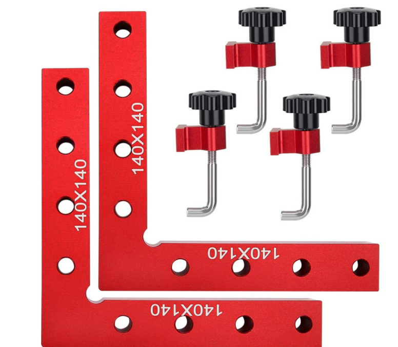 Woodworking right angle clamp plate fixing clamp 90 degree right angle positioning ruler aluminum alloy height ruler