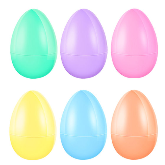 Easter eggshell egg plastic opening decoration twisted egg egg shell 4*6CM small egg shell plastic egg shell