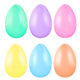 Easter eggshell egg plastic opening decoration twisted egg egg shell 4*6CM small egg shell plastic egg shell