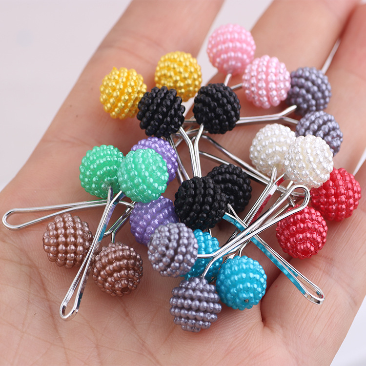 Cross-border exclusive for women's new red bayberry ball scarf clip multi-color clothing all-match fixed scarf scarf brooch