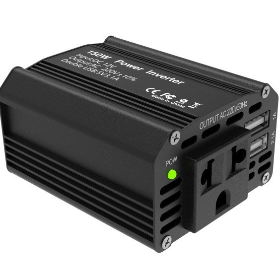 Cross-border new 150W car inverter 12V to 110v220v automotive inverter power converter booster