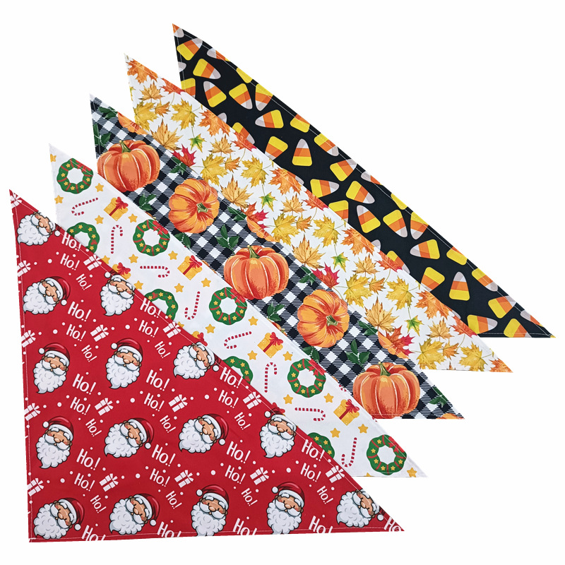 Amazon Irish Dog Slip Towel Valentine's Day Easter Pet Triangle Towel Christmas Pet Scarf