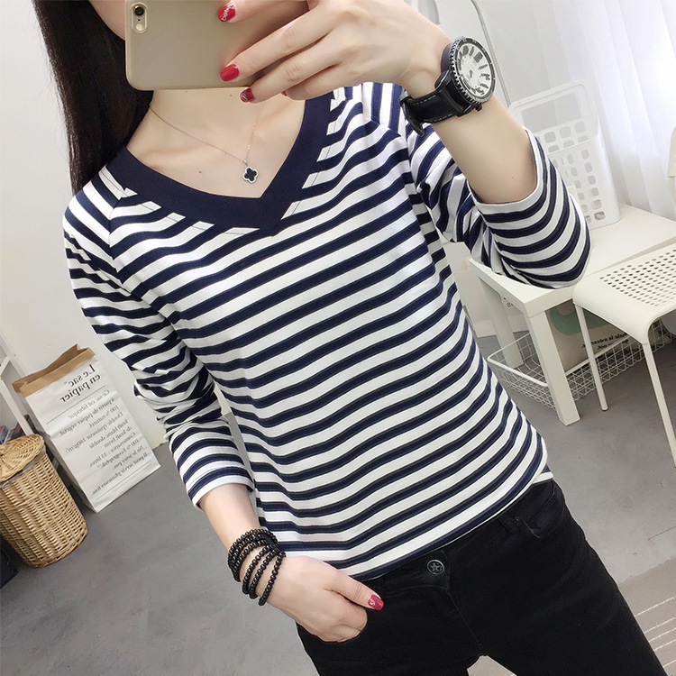 200kg fat mm cotton V-neck long sleeve T-shirt women's 2023 Autumn New loose large size bottoming shirt ins Jacket Women