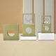 Fruit green inner box paper sleeve (round hole);7*7*2