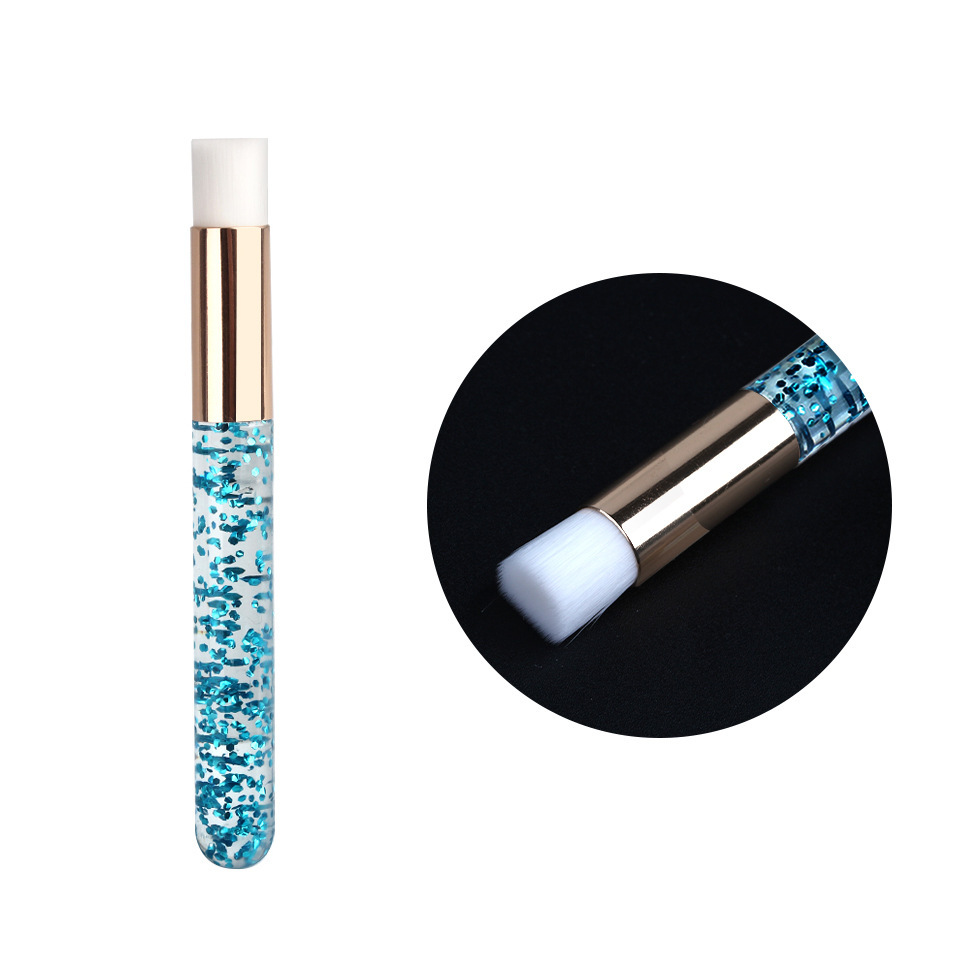 Cross-border new sequined mousse brush single nose wash brush powder head cleansing brush pore cleaning brush blackhead brush