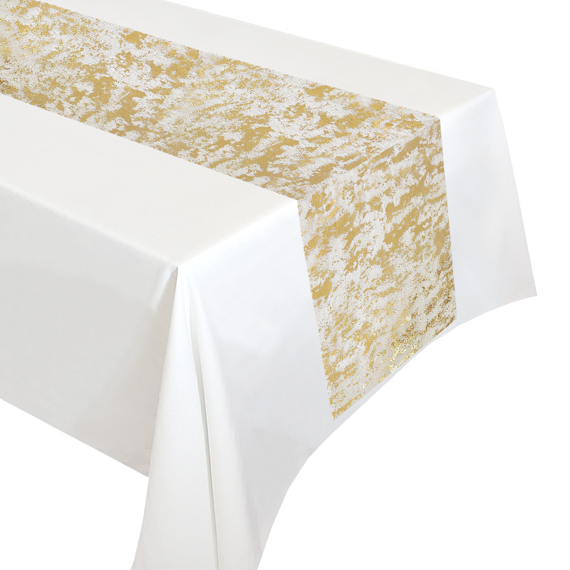 Amazon for new bronzing red and purple foil party decoration table runner wedding banquet atmosphere decoration table decoration wholesale