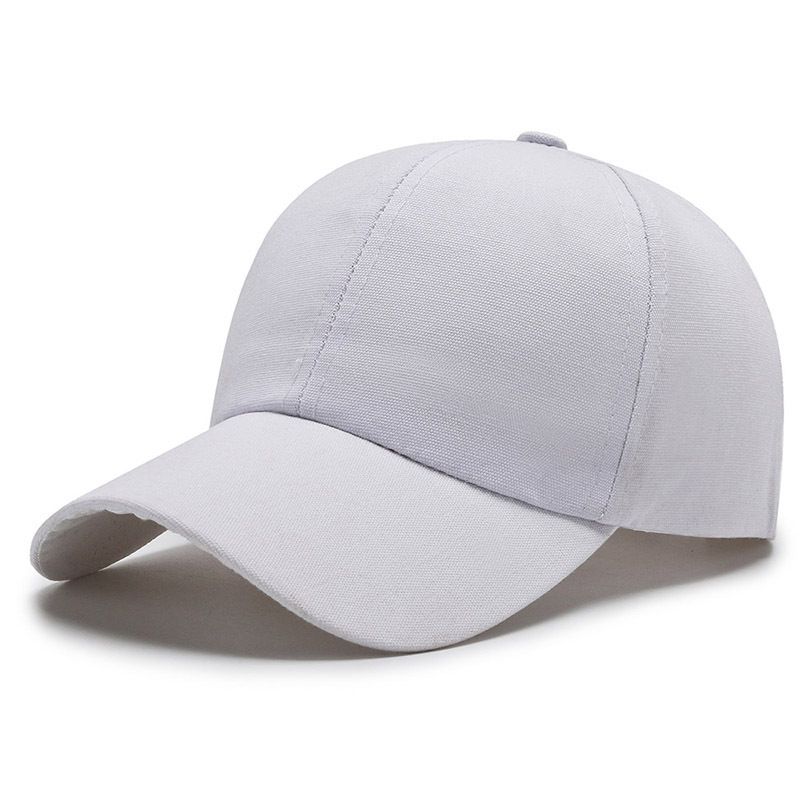 Classic solid color adult baseball cap color men's and women's light plate peaked cap in stock wholesale advertising hat printing