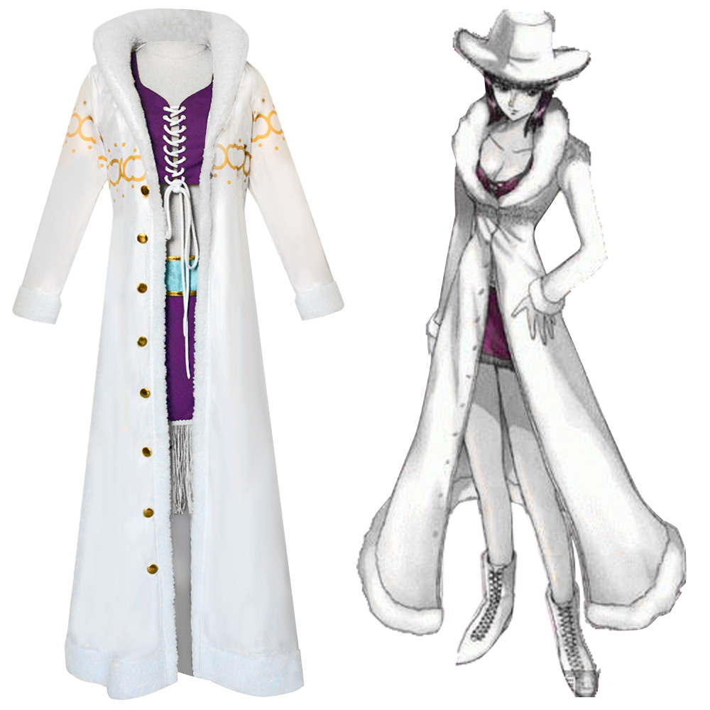 海賊王ONE PIECE航海王cos 大毛領羅賓cosplay服裝萬聖節