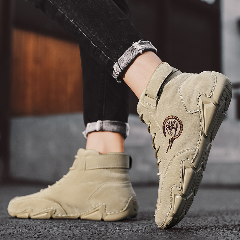 Cross-border explosions spring and autumn new men's casual shoes short boots outdoor casual men's boots fashion men's shoes wholesale martin boots