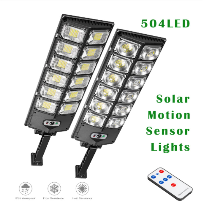 Cross-border solar lamp monocrystalline silicon integrated solar garden lamp with remote control outdoor human body induction street lamp