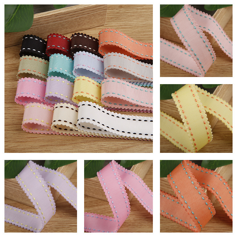 Color Jump Point Lace Rib Ribbon Children's Bow Hair Accessories Clothing Shoes Flower Accessories Polyester Hat Belt