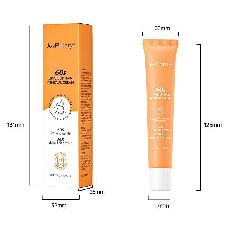 JoyPretty lip hair removal cream men's and women's lip hair removal facial gentle beard armpit private hair removal cream