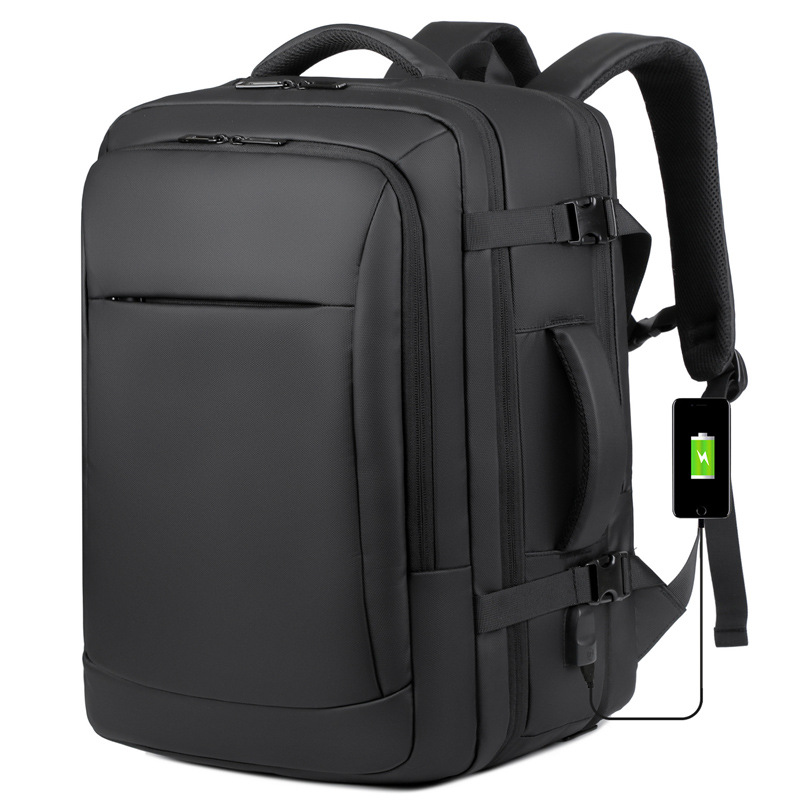 Cross-border Computer Backpack Men's Business Large Capacity Portable Backpack Waterproof Extended Travel Backpack