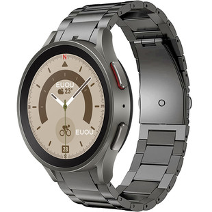 For Samsung Galaxy Watch5 Strap watch5 pro Crescent Titanium Strap watch4 Strap