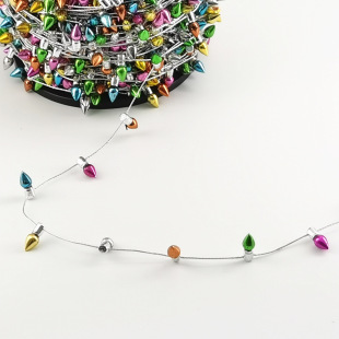 Plastic Electroplated Benzene Small Light Bulb String Christmas Light Bulb Decorative Accessories Holiday Decorative Light Bead String