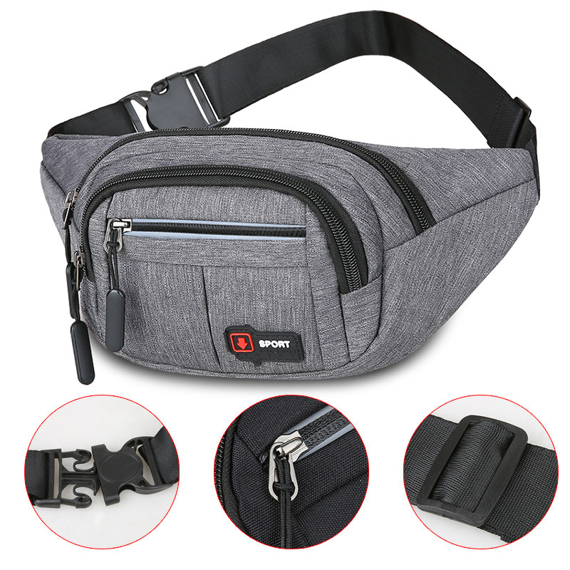 Sports Outdoor Multifunctional Waterproof Pocket for Men and Women Large Capacity Cash Collection Business Site Work Mobile Phone Bag