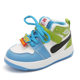 Children's Sneakers 2024 Spring Boys Casual Board Shoes High-top Non-slip Girls' Basketball Shoes Soft-soled Baby Shoes