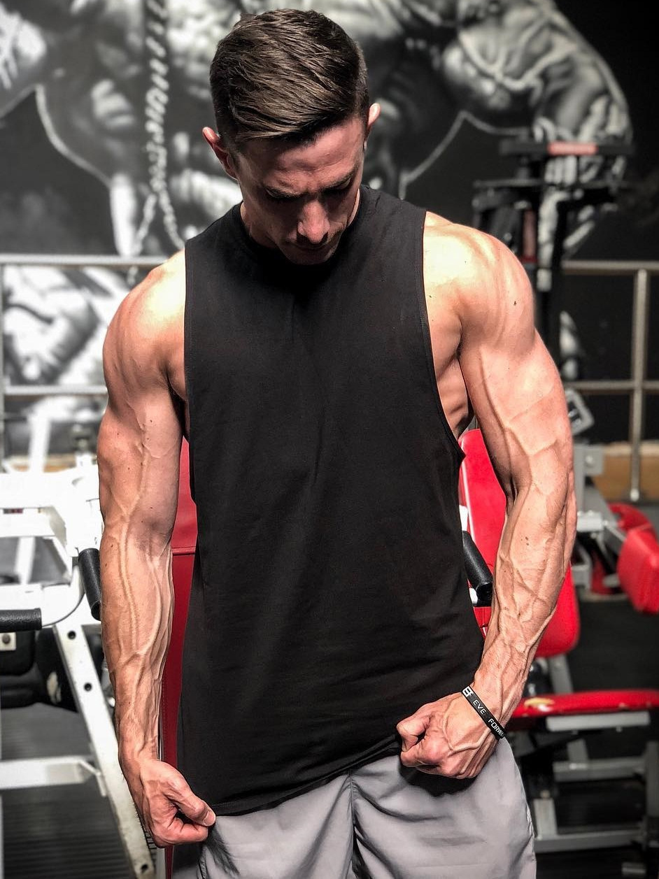 Muscle Fitness Male Brothers Summer Sports Leisure Running Exercise Light Plate logo Free Cotton Sleeveless Vest Cross Border