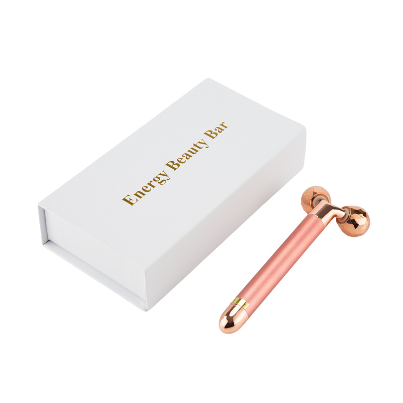 Factory straight hair 3D roller gold stick roller vibration gold stick 3d roller face slimming instrument beauty stick gold stick