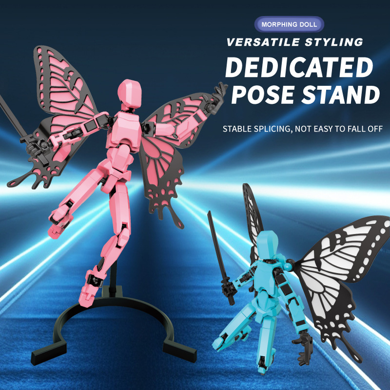 3D printing of the sixth generation dummy lucky 13 multi-joint movable figure hand-made DIY assembly toys