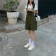 Age-reducing suspenders women's 2022 new solid color design sense of small suspenders shorts women's spring and summer tide a generation of hair