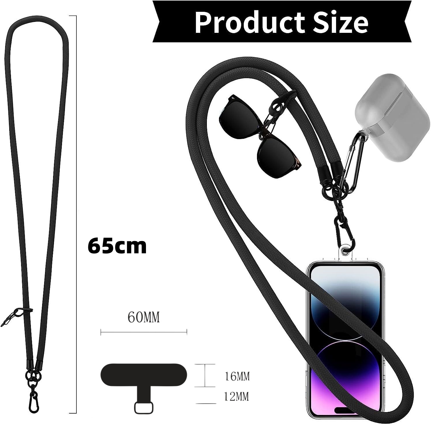 Japanese Mobile Phone Lanyard Crossbody Mobile Phone Case Lanyard Mobile Phone Strap Phone Lanyard Neck Strap Strong Camera Strap