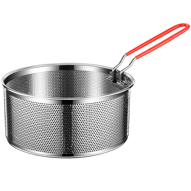 304 stainless steel fried mesh French fries snack Fryer fried mesh Fryer noodles leaking mesh spicy hot basket