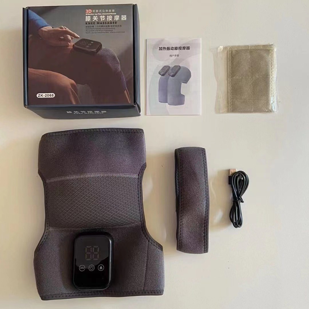 Knee Massager Electric Heating Knee Pad Warm Old Cold Legs Knee Joint Hot Compress Pain Physiotherapy Artifact Cross Border