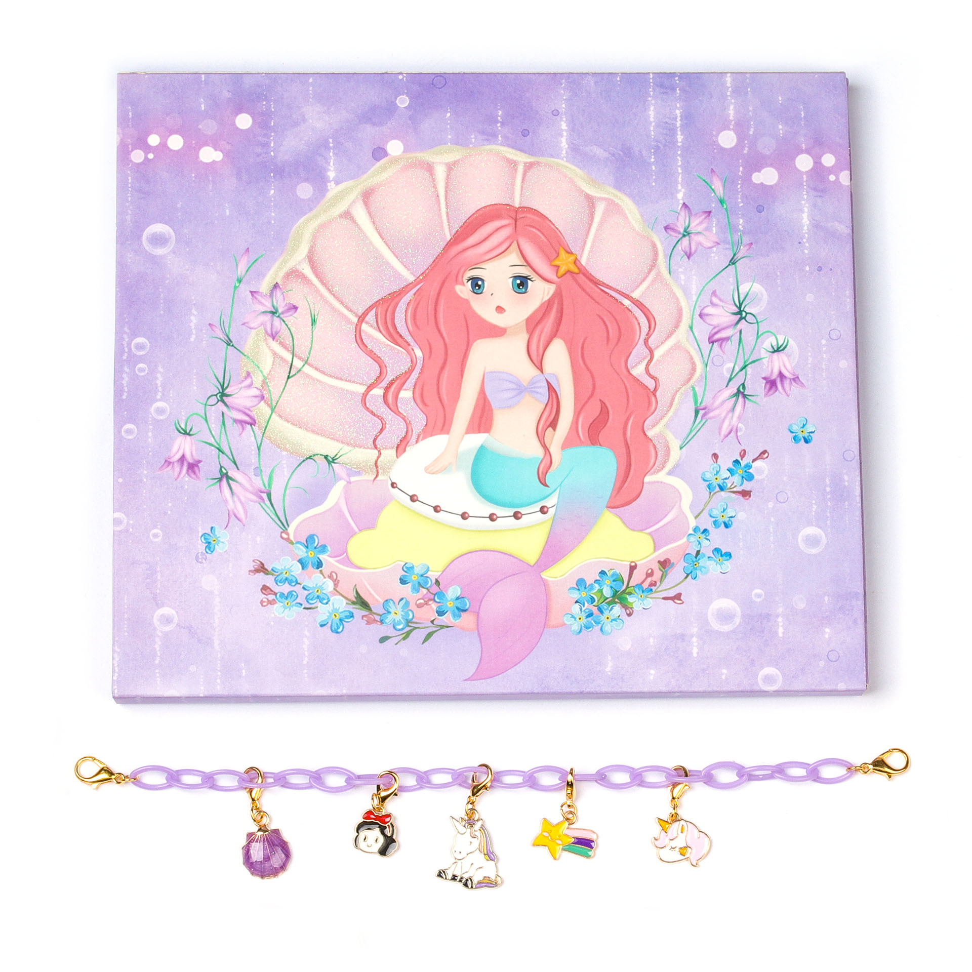 Amazon Hot Mermaid Series Cartoon Blind Box Set diy Creative Handmade Jewelry Bracelet for Children