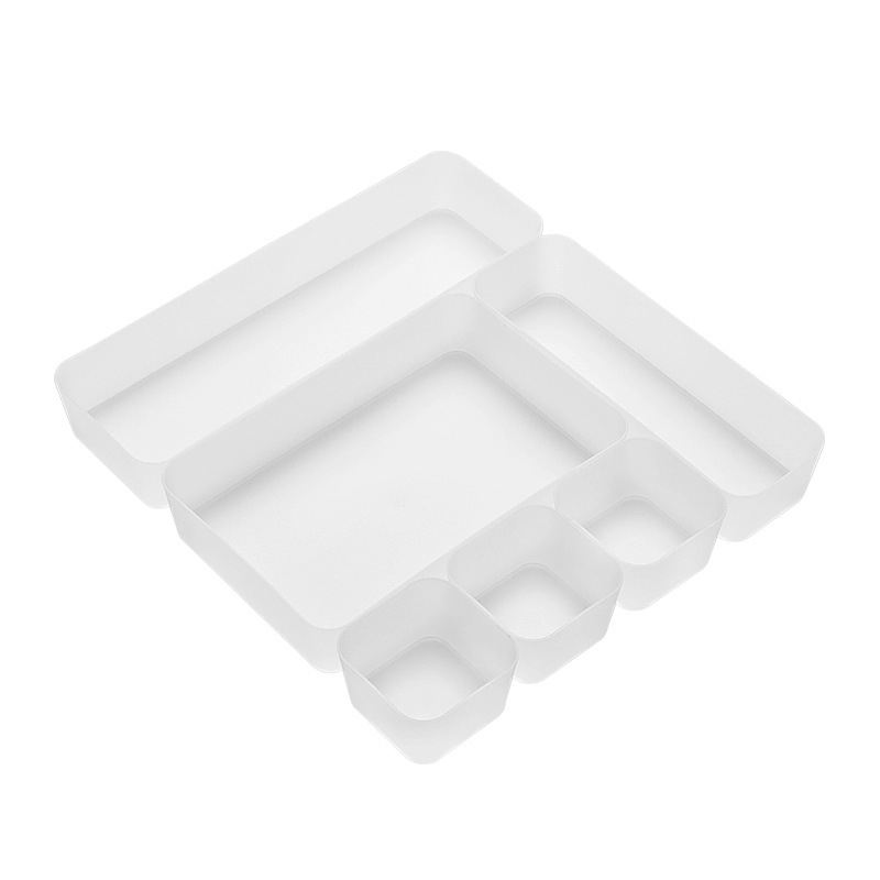 Nachuan Home Desktop Free Combination Transparent Plastic Cosmetic Storage Box Drawer Sorting Items Sorting Box