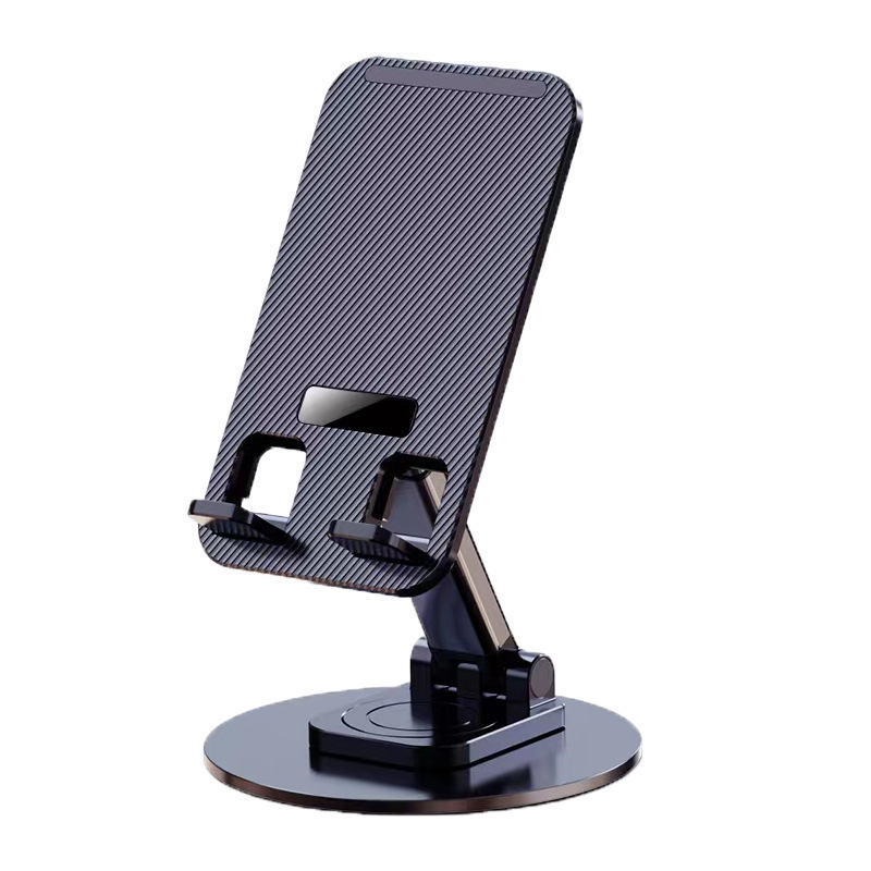 Disc Aluminum Alloy Mobile Phone Bracket Desktop Tablet Live Mobile Phone Bracket Multi-function Rotating Folding Bracket