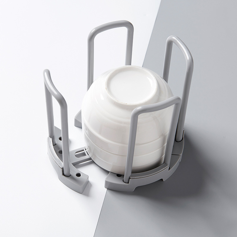 Retractable Plastic Bowl Rack Kitchen Bowl Chopsticks Storage Rack Drain Rack Household Tableware Simple and Convenient Bowl Chopsticks Storage Rack