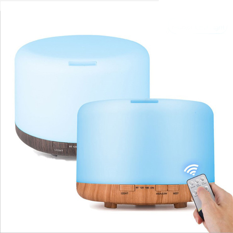 Cross-border 500ml non-printing humidifier aromatherapy machine home large-capacity humidifier colorful night light bread aromatherapy