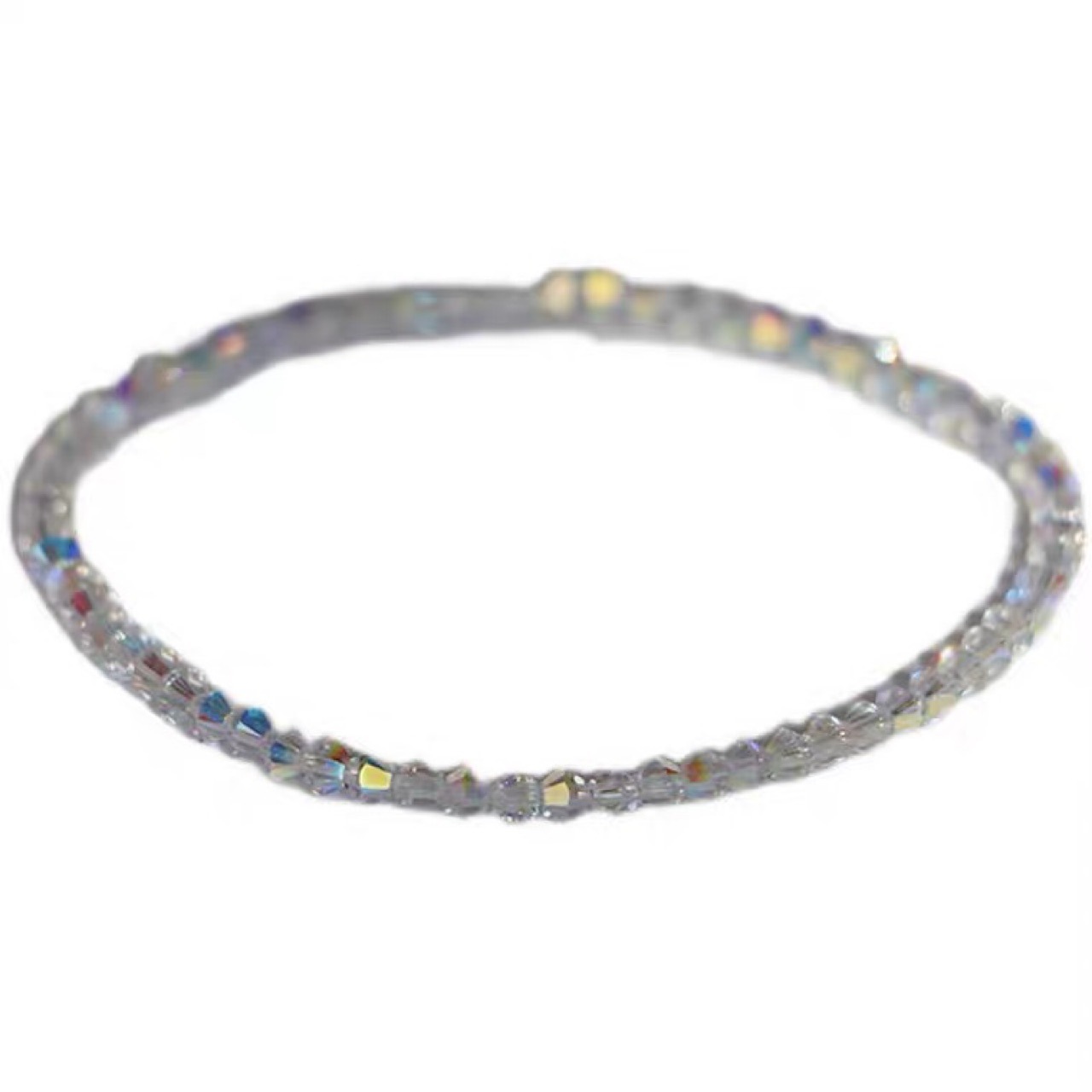 Super Flash Super Fine Shijia Crystal Bracelet Bracelet Light Luxury Texture Stacked Wear Simple Homemade Women