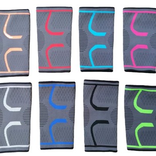 Sports Anti-slip strip knee pad cycling running outdoor basketball fitness warm knitted knee pad for men and women