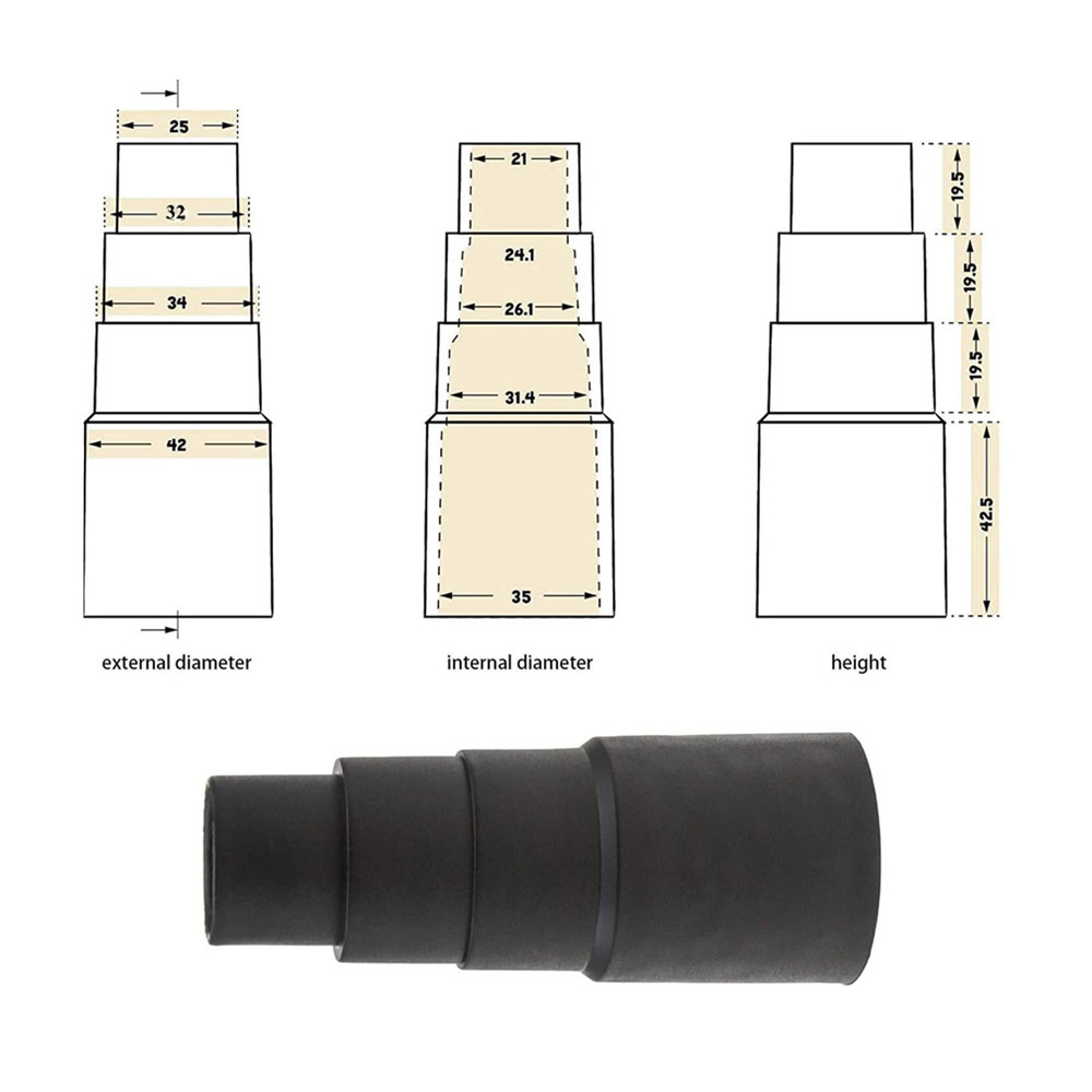 Vacuum cleaner accessories adapter adapter 25MM/32MM/34MM/42MM compatible with four sizes